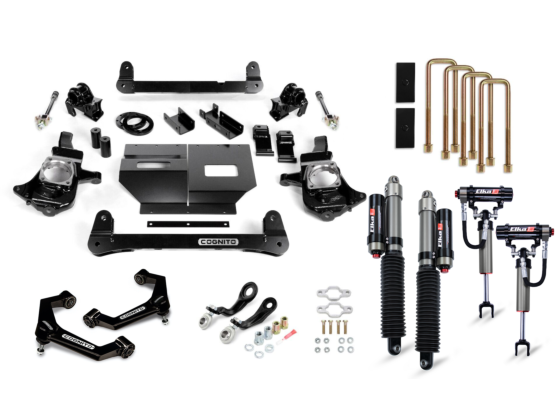 4-Inch Elite Lift Kit with Elka 2.5 Reservoir Shocks for 2011-2019 Silverado/Sierra 2500/3500 2WD/4WD Cognito