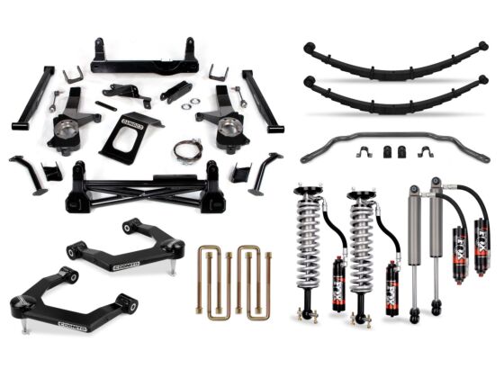 8-Inch Elite Lift Kit with Fox 2.5 Elite Performance Series Shocks for 2019-2024 Silverado/Sierra 1500 2WD/ 4WD, Including AT4 and Trail Boss Cognito