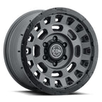 Hammer Pro 17 X 8.5 Charcoal W/ Black Ring, ICON Alloys
