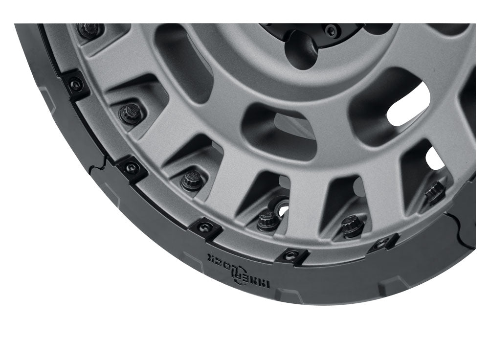 Hammer Pro 17 X 8.5 Charcoal W/ Black Ring, ICON Alloys