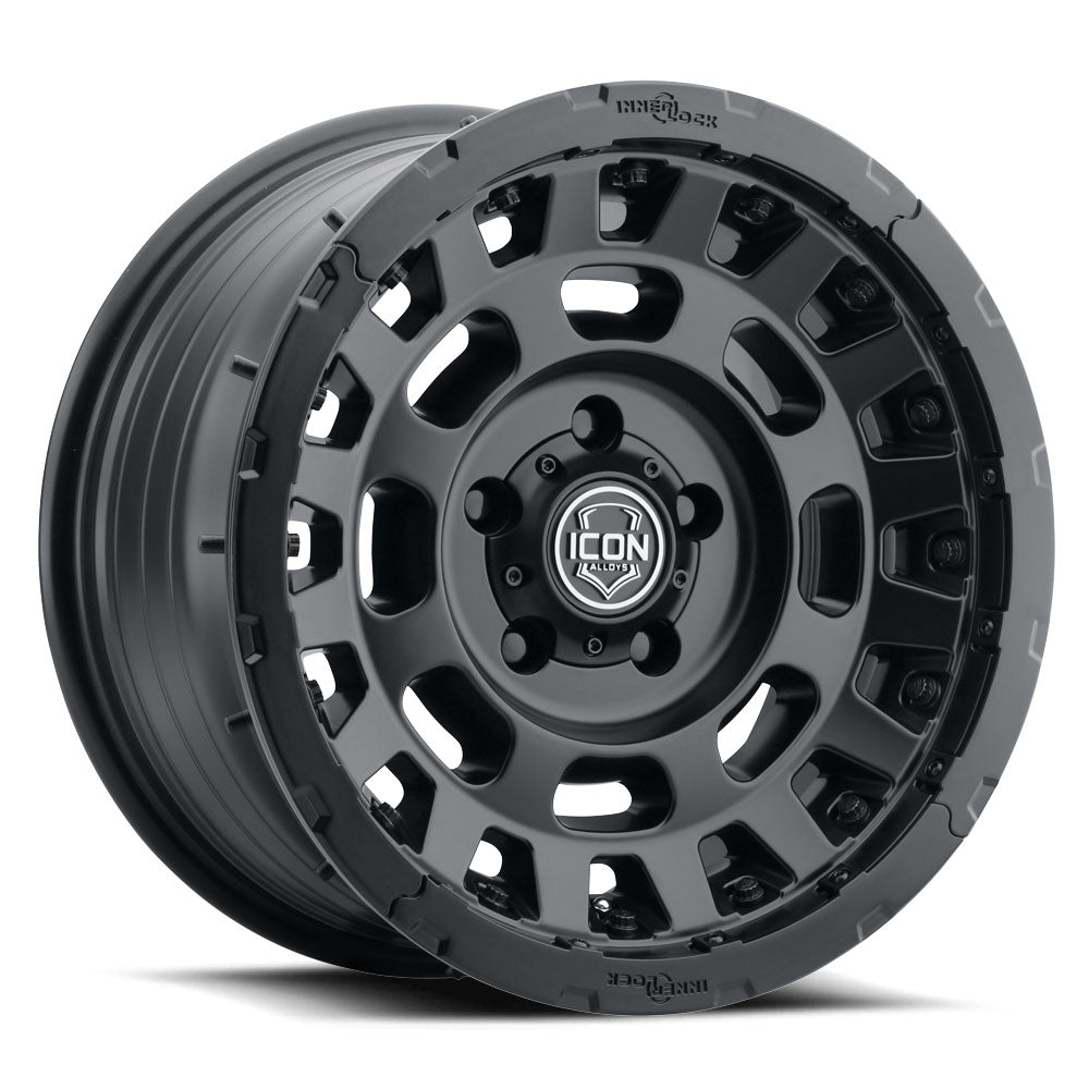 Hammer Pro 17 X 8.5 Satin Black, ICON Alloys