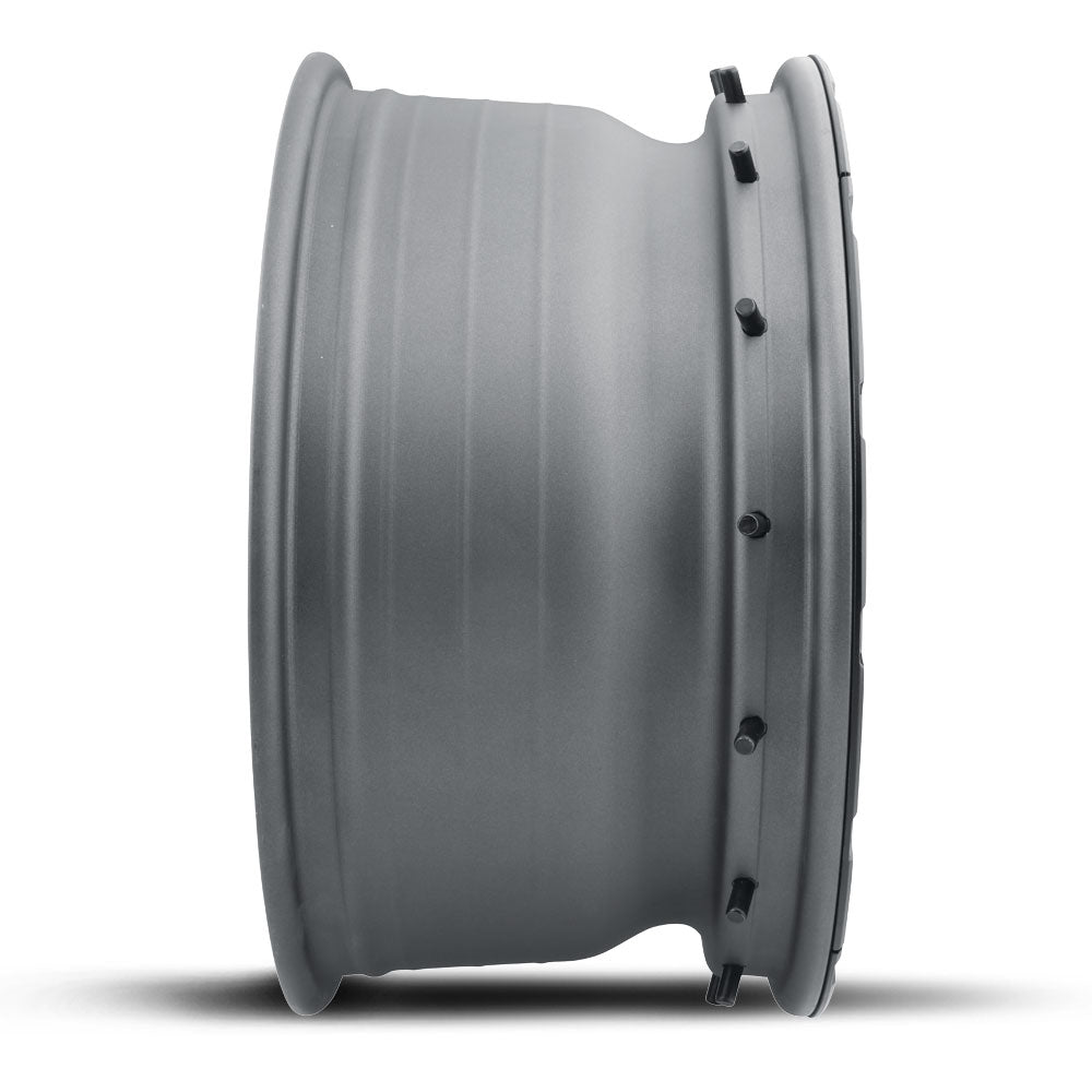 Hammer Pro 17 X 8.5 / 6 X 135 6MM Offset 5 Inch Back Space Charcoal W/ Black Ring, ICON Alloys