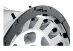 Hammer Pro 17 X 8.5 / 6 X 135 6MM Offset 5 Inch Back Space Silver Machined W/ Black Ring, ICON Alloys