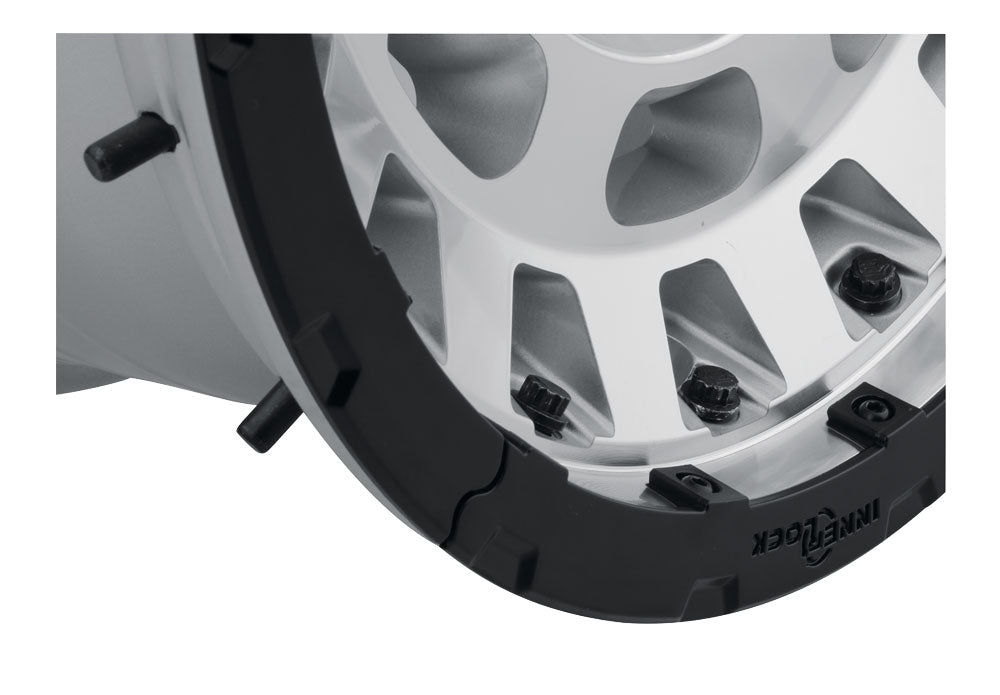 Hammer Pro 17 X 8.5 / 6 X 135 6MM Offset 5 Inch Back Space Silver Machined W/ Black Ring, ICON Alloys