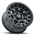 Hammer Pro 17 X 8.5 / 5 X 5 -6MM Offset 4.5 Inch Back Space Satin Black, ICON Alloys