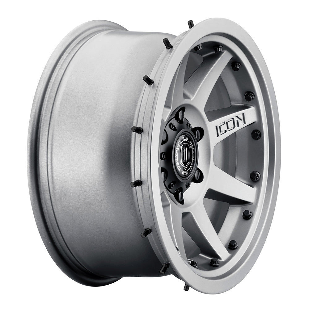 Rebound Pro 17 X 8.5 / 6X135 / 6MM / 5 Inch Back Space Titanium, ICON Alloys