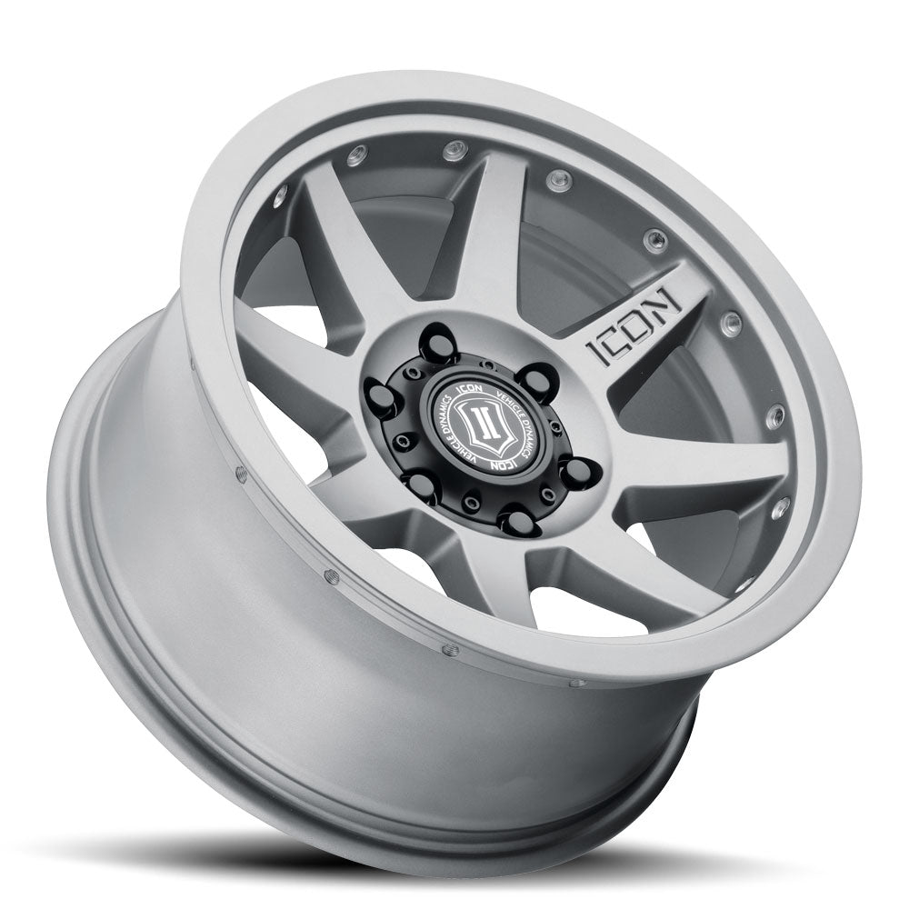 Rebound Pro 17 X 8.5 / 6X135 / 6MM / 5 Inch Back Space Titanium, ICON Alloys