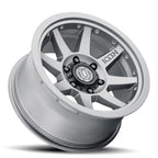 Rebound Pro 17 X 8.5 / 6X5.5 / 0MM / 4.75 Inch Back Space Titanium, ICON Alloys