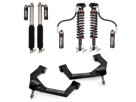 2.5-Inch Elite Leveling Kit with Elka 2.5 Reservoir shocks for 2021-2023 Ford F-150 4WD Cognito