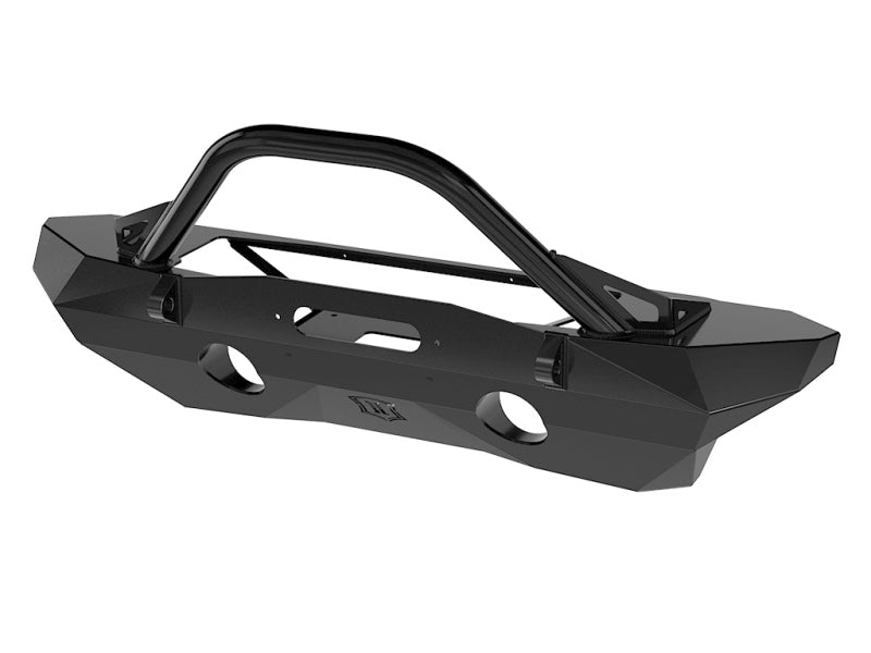 ICON 07-18 Jeep Wrangler JK Pro Series Mid Width Front Recessed Winch Bumper w/Bar/Tabs-LTW Motorsports