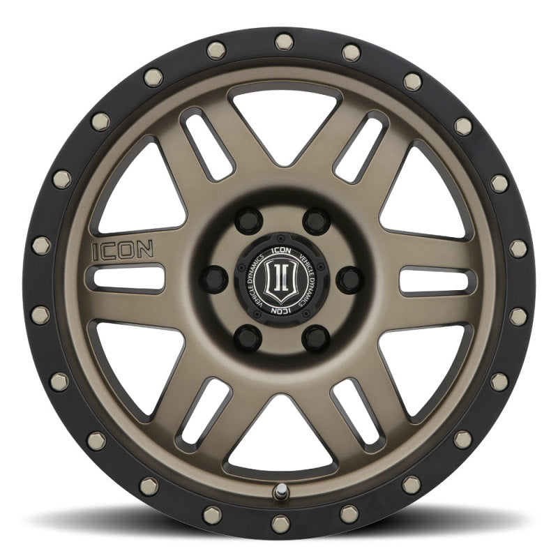 ICON Six Speed 17x8.5 6x5.5 25mm Offset 5.75in BS 108.1mm Bore Bronze Wheel-LTW Motorsports