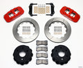 Wilwood AERO4 RearTruck Kit 14.25in Red 1999-2010 GM 1500-SUV 1 Piston OE Caliper