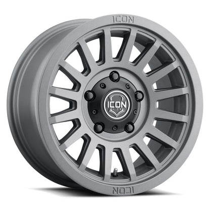 ICON Recon SLX 17x8.5 6x5.5 BP 0mm Offset 4.75in BS 106.1mm Bore Charcoal Wheel-LTW Motorsports