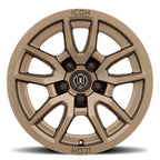 Vector 5 17 X 8.5 / 5 X 150 / 25MM / 5.75 Inch Back Space Bronze, ICON Alloys