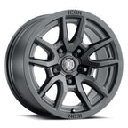 Rebound 17 X 8.5 Satin Black, ICON Alloys