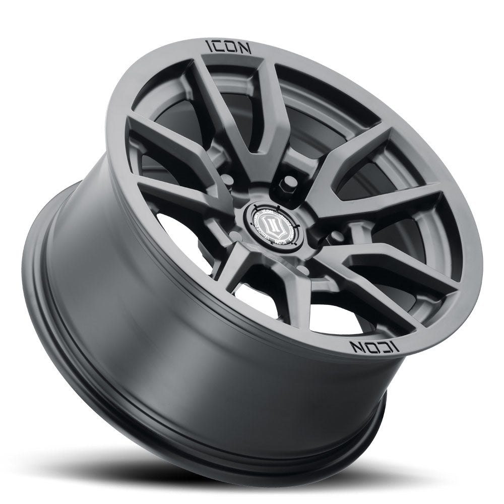 Rebound 17 X 8.5 Satin Black, ICON Alloys