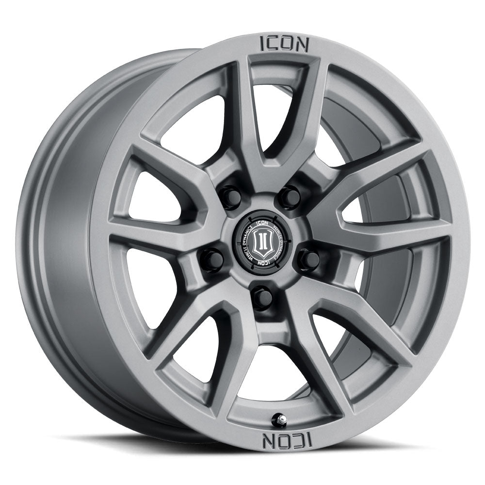 Vector 5 17 X 8.5 / 5 X 150 / 25MM / 5.75 Inch Back Space Titanium, ICON Alloys