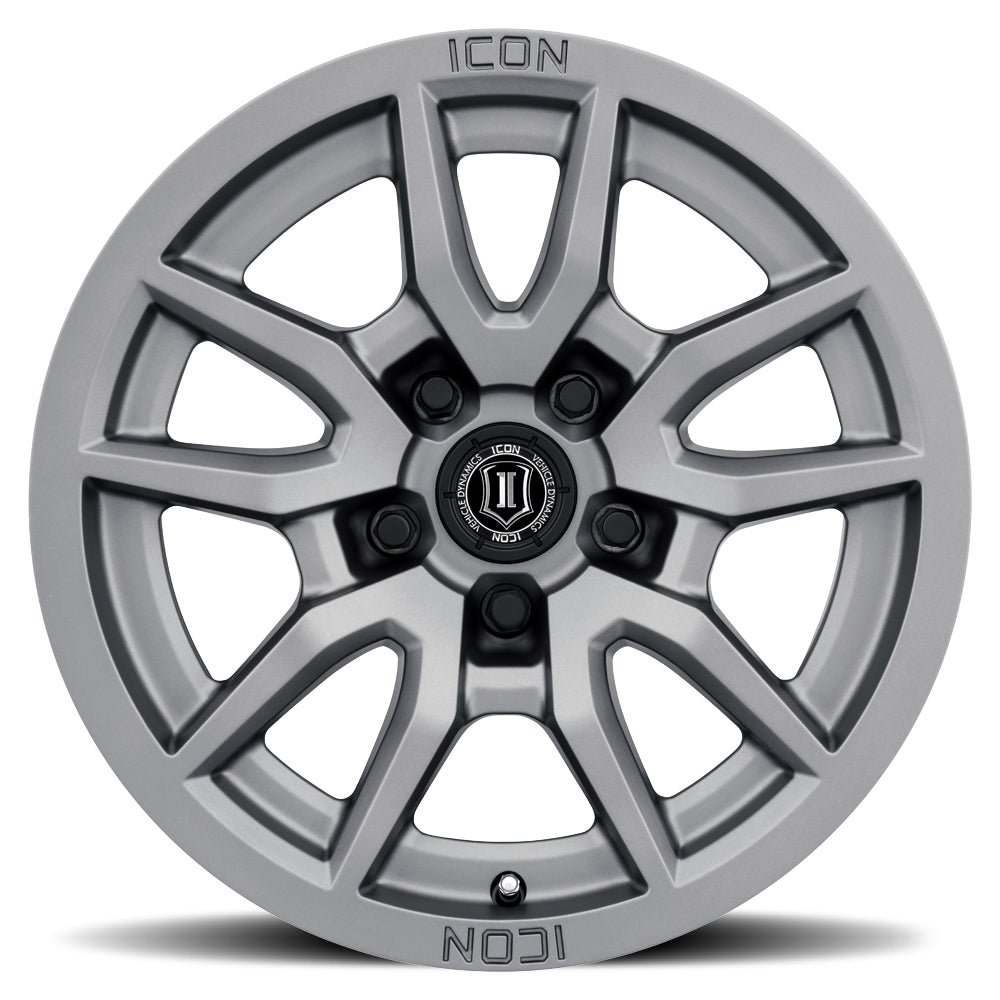 Vector 5 17 X 8.5 / 5 X 150 / 25MM / 5.75 Inch Back Space Titanium, ICON Alloys