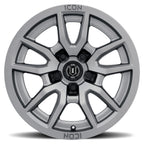 Vector 5 -17 X 8.5 / 5 X 5 Inch / -6MM / 4.5 Inch Back Space Titanium, ICON Alloys