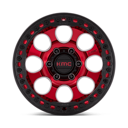 KMC Wheels RIOT BL 17X9 6X5.5 RD-BLK-RG -12 KM237QB17906012N