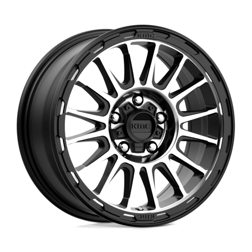 KMC Wheels KM542 17X8 5X4.25 S-BLK MACH 38MM KM54278045538