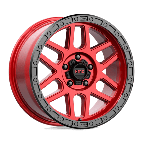 KMC Wheels KM544 18X9 5X5.0 C-RED BLK-LP 18MM KM54489050918