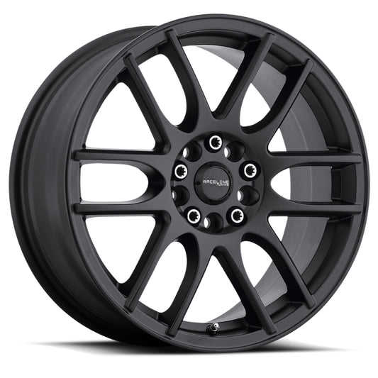 Raceline 141B Mystique 16x7in / 5x100/5x114.3 BP / 40mm Offset / 72.62mm Bore - Satin Black Wheel