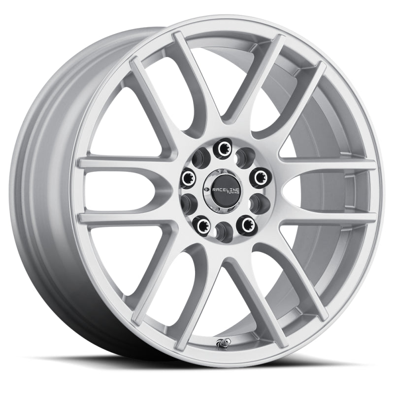 Raceline 141S Mystique 15x7in / 5x100/5x114.3 BP / 40mm Offset / 72.62mm Bore - Gloss Silver Wheel