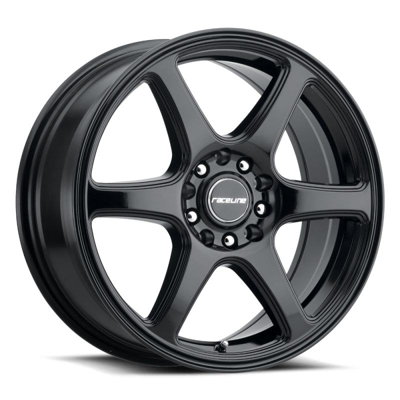Raceline 146B Matrix 14x5.5in / 5x100/5x114.3 BP / 35mm Offset / 72.62mm Bore - Gloss Black Wheel
