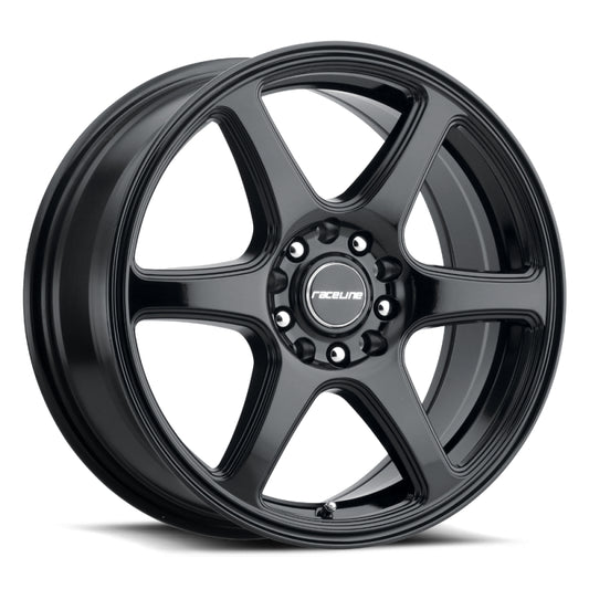 Raceline 146B Matrix 16x7in / 5x112/5x120 BP / 40mm Offset / 74.1mm Bore - Gloss Black Wheel