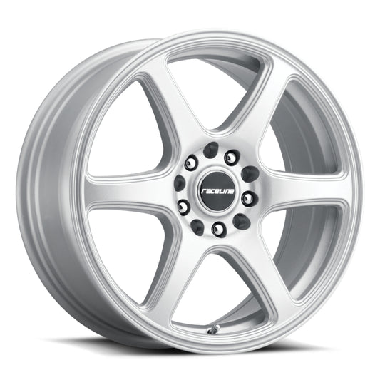 Raceline 146S Matrix 15x7in / 4x100/4x114.3 BP / 40mm Offset / 72.62mm Bore - Gloss Silver Wheel