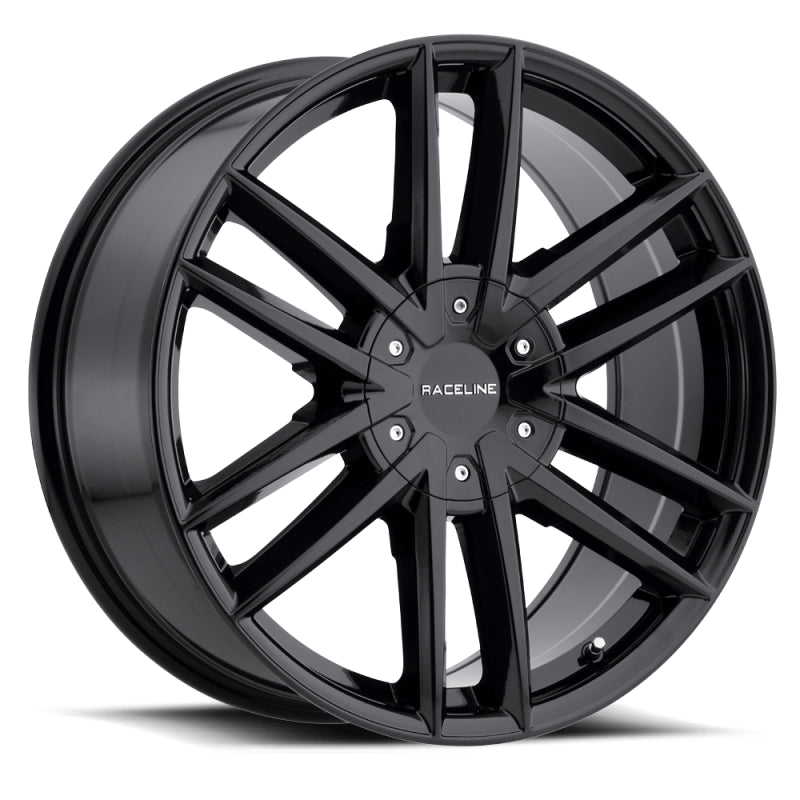 Raceline 158B Impulse 22x9.5in / 5x115/5x120 BP / 15mm Offset / 74.1mm Bore - Gloss Black Wheel