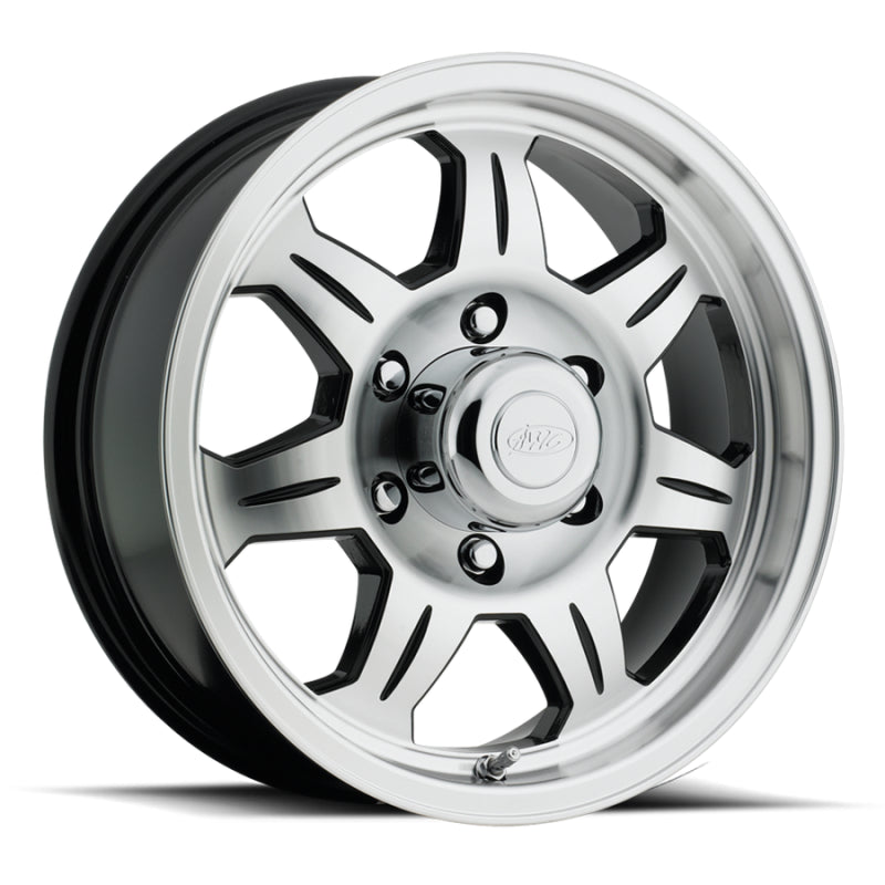 Raceline 870 Element 16x6in / 6x139.7 BP / 0mm Offset / 4.25mm Bore - Black & Machined Wheel