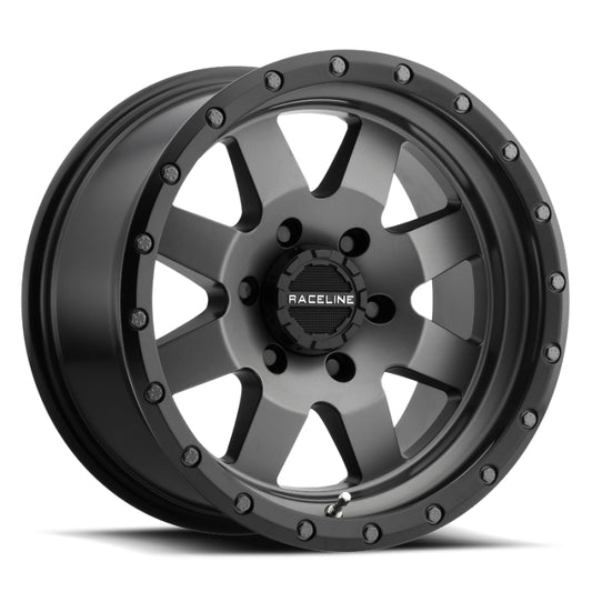 Raceline 935G Defender 20x9in / 5x127 BP / -12mm Offset / 83.82mm Bore - Gunmetal Wheel
