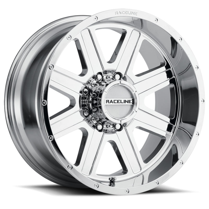Raceline 940C Hostage 17x9in / 8x170 BP / -12mm Offset / 125.2mm Bore - Chrome Wheel
