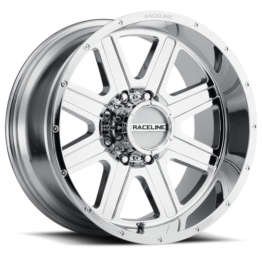 Raceline 940C Hostage 17x9in / 8x170 BP / -12mm Offset / 125.2mm Bore - Chrome Wheel