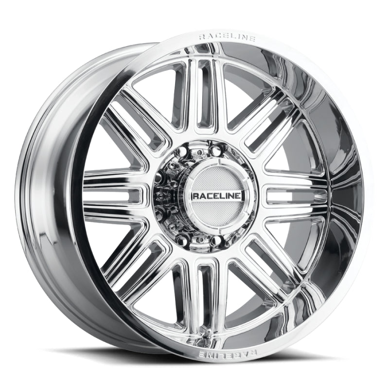 Raceline 948C Split 17x9in / 8x180 BP / 18mm Offset / 124.2mm Bore - Chrome Wheel