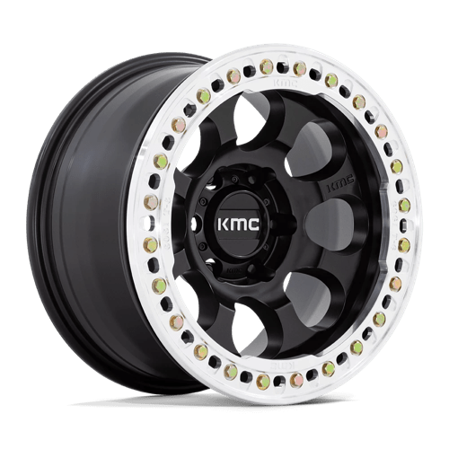 KMC Wheels RIOT BL 17X9 5X5.0 SBLK-MCH-RG -12 KM237MD17905012N