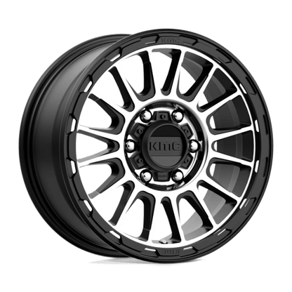 KMC Wheels KM542 16X8 6X5.5 S-BLK MACH 00MM KM54268068500