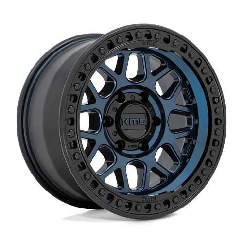 KMC Wheels GRS 18X9 5X5 71 -12 MN-BLUE GBLK-LP KM54989050912N