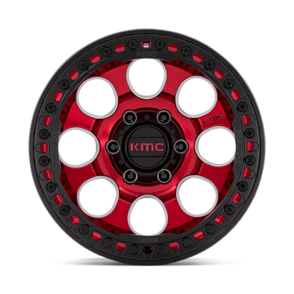 KMC Wheels RIOT BL 17X9 6X5.5 RD-BLK-RG -12 KM237QB17906012N