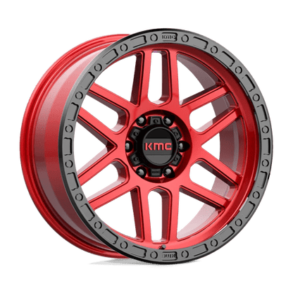 KMC Wheels KM544 17X8.5 6X135 C-RED BLK-LP 00MM KM54478563900