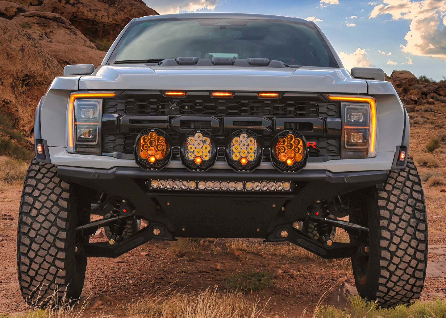2021+ Ford Raptor/ Raptor R SVC Offroad Mojave Frame Cut Bumper / With SVC Offroad Heat Exchanger Included