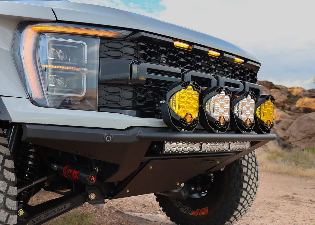 2021+ Ford Raptor/ Raptor R SVC Offroad Mojave Frame Cut Bumper / With SVC Offroad Heat Exchanger Included