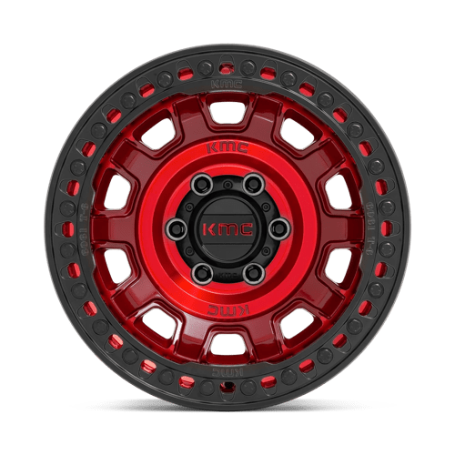 KMC Wheels TANK BL 17X9 5X5.0 C-RED -38 KM23679050938N
