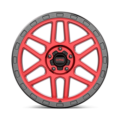 KMC Wheels KM544 17X9 5X5.0 C-RED BLK-LP -12MM KM54479050912N