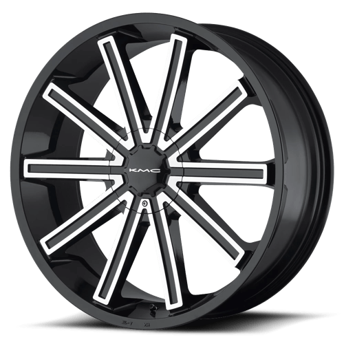 KMC Wheels KM681 22X9 5X4.75/5.0 G-BLK/MCH +15MM KM68122906315
