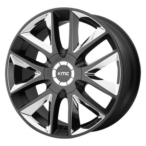 KMC Wheels KM710 20X8.5 6X120 S-BLK CHR INS 38M KM71028577738