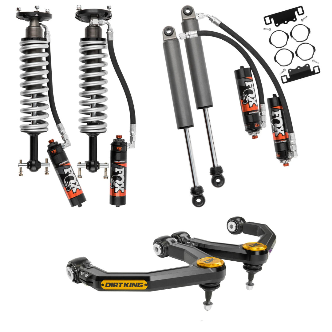 19-26 GM 1500 Dirt King Stage 3 Mid Travel Kit with Fox 2.5 Elite DSC Shocks