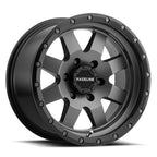 Raceline Aluminum Wheels 17x9 Defender 935G Gunmetal Gray Multi Spoke 0 Offset 5 on 139.7 Bolt Pattern 107.95 Bore
